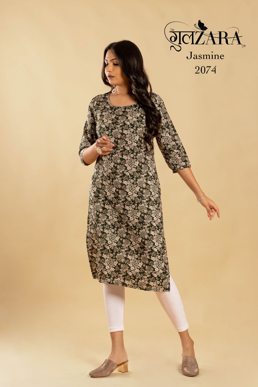 Gulzara Jasmine Cotton Printed Kurtis Catalog